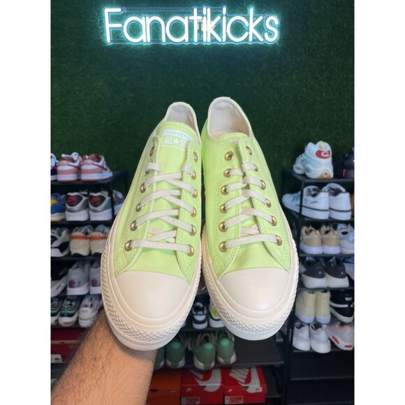 Converse CTAS OX Platform Womens Size 9 Shoes‎ Green White Sneakers A09913F - Picture 3 of 8